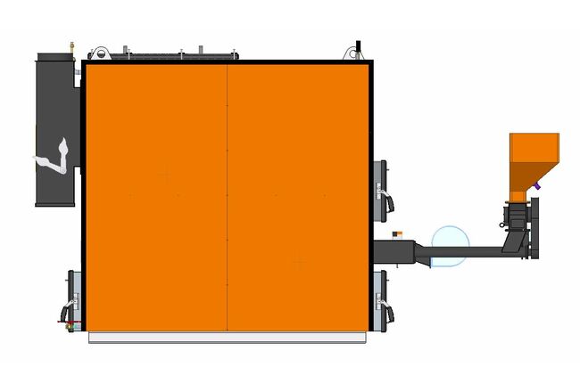 Пеллетный котел КГ-ПВ под БМК 100 кВт, Мощность: 100 кВт, изображение 4